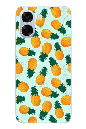 Oppo A6t - A6X Uyumlu Ananaslar Baskılı Silikon Kılıf