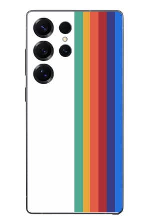 Samsung Galaxy S25 Ultra Uyumlu Gökkuşağı Baskılı Silikon Kılıf