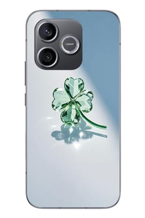 Honor 600 Uyumlu Yeşil Yonca Baskılı Silikon Kılıf