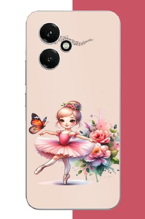 Honor 400 Uyumlu minik balerin2 Baskılı Silikon Kılıf