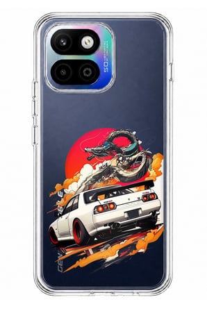 General Mobile GM 26 One 5G Uyumlu GTR Güneş Ejderha Tasarımlı Baskılı Silikon Kılıf