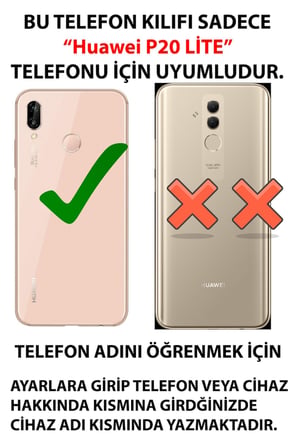 Huawei P20 Lite Uyumlu Mavi Kelebekler Baskılı Silikon Kılıf