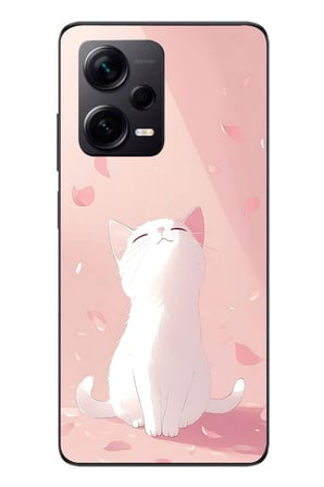 Redmi Note 12 Pro Plus Uyumlu Minnoş Kedi Baskılı Silikon Kılıf
