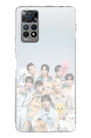 Redmi Note 11 PRO 4G Uyumlu Tray Kids K-Pop Grubu ve SKZOO Temalı Baskılı Silikon Kılıf