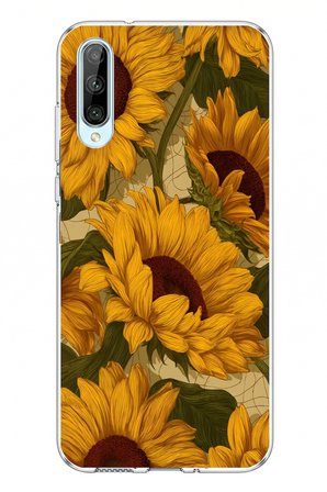 Tecno Pova Curve 2 5G Uyumlu Altın Sarısı Ayçiçeği Bahçesi Baskılı Silikon Kılıf