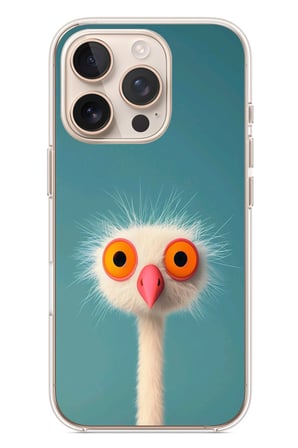 İphone 16 Pro Uyumlu Şaşkın Hayvan Baskılı Silikon Kılıf