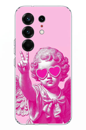 Tecno Camon 50 PRO 4G Uyumlu Neon Gözlüklü Modern Eros Baskılı Silikon Kılıf