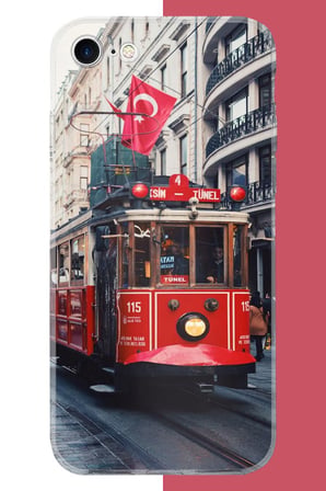iPhone 7-8-SE 2020 Uyumlu Taksim1 Baskılı Silikon Kılıf