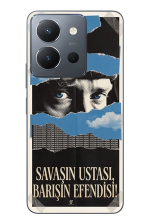 Vivo Y36 Uyumlu Savaşın Ustası Atatürk Baskılı Silikon Kılıf