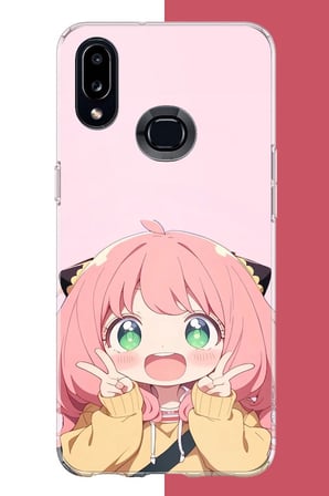 Samsung Galaxy A10S Uyumlu kawaii küçük kız2 Baskılı Silikon Kılıf