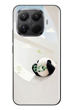 Xiaomi Mi 15T Pro Uyumlu Gözlüklü Panda Baskılı Silikon Kılıf