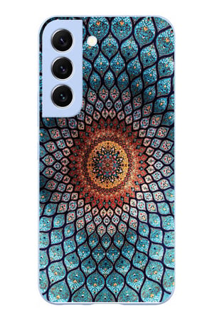 Samsung Galaxy S22 Uyumlu İran Dokuması Baskılı Silikon Kılıf
