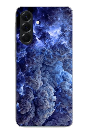 Samsung Galaxy A56 Uyumlu Mor Bulutlar Baskılı Silikon Kılıf