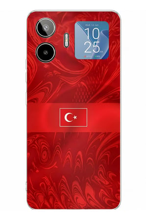 General Mobile GM 26 PRO Uyumlu Türk Milli Takım Desenli Forma Baskılı Silikon Kılıf