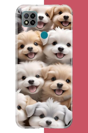 Redmi 9C / 10A Uyumlu sevimli köpek Baskılı Silikon Kılıf