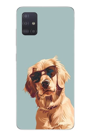 Samsung Galaxy A51 Uyumlu Karizmatik Köpek Baskılı Silikon Kılıf