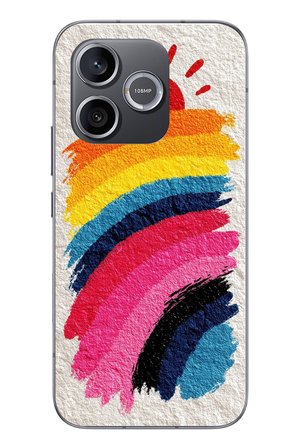 Honor 600 Uyumlu Güneşli Gökkuşağı Baskılı Silikon Kılıf