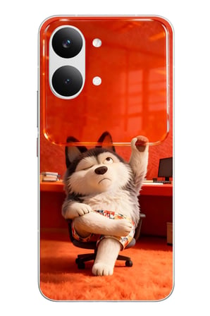 POCO X8 Pro Max Uyumlu Keyifli Köpek Baskılı Silikon Kılıf