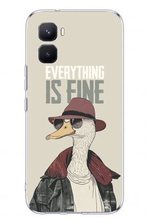 İnfinix GT 50 Pro Uyumlu Everything is fine Baskılı Silikon Kılıf