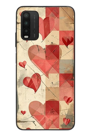 Redmi 9T Uyumlu Kalpler Retro Baskılı Silikon Kılıf