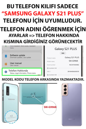 Samsung Galaxy S21 PLUS Uyumlu Atatürk Derin Bakış Andolsun Baskılı Silikon Kılıf