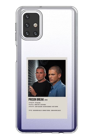 Samsung Galaxy M31s Uyumlu Prison Break Tasarımlı Baskılı Silikon Kılıf