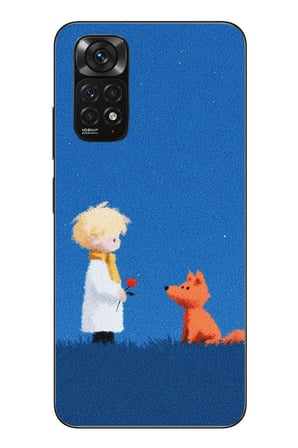 Redmi Note 11 - 11s Uyumlu Sarışın Çocuk ve Köpek Baskılı Silikon Kılıf