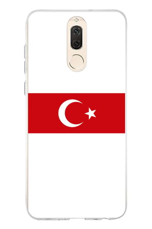 Huawei Mate 10 Lite Uyumlu Türk Milli Takım Beyaz Forma Baskılı Silikon Kılıf