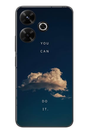Redmi 13 Uyumlu You Can Do İt Baskılı Silikon Kılıf