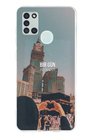 Samsung Galaxy A21S Uyumlu Kabe Sevdası Baskılı Silikon Kılıf