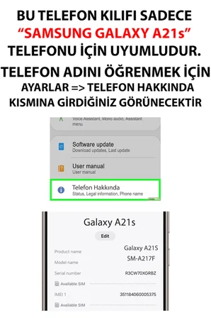 Samsung Galaxy A21S Uyumlu Kabe Sevdası Baskılı Silikon Kılıf