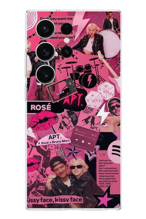 Samsung Galaxy S26 Ultra Uyumlu Blackpink Kolaj Baskılı Silikon Kılıf