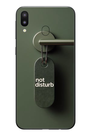 Samsung Galaxy M31 Uyumlu Not Disturb Baskılı Silikon Kılıf