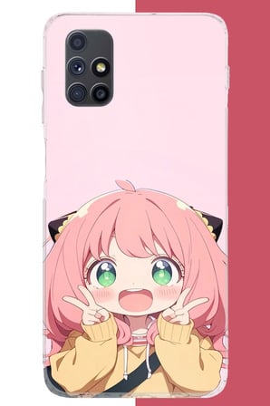 Samsung Galaxy M51 Uyumlu kawaii küçük kız2 Baskılı Silikon Kılıf