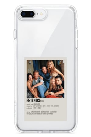 iPhone 7 PLUS-8 PLUS Uyumlu Friends Mini Poster Tasarımlı Baskılı Silikon Kılıf