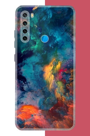 Redmi Note 8 Uyumlu Renklerin Dansı Baskılı Silikon Kılıf