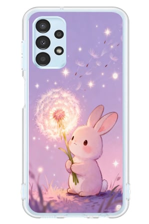 Samsung Galaxy A13 Uyumlu Büyülü Tavşan Baskılı Silikon Kılıf