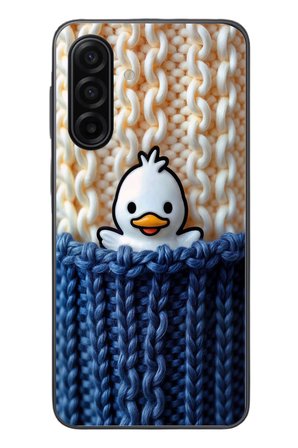 Samsung Galaxy A17 Uyumlu Gülen Ördek Yavrusu Baskılı Silikon Kılıf