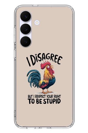 Samsung Galaxy S25 FE Uyumlu I Disagree Baskılı Silikon Kılıf
