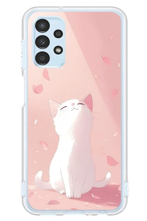Samsung Galaxy A13 Uyumlu Minnoş Kedi Baskılı Silikon Kılıf
