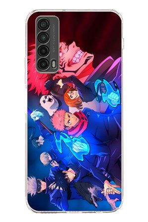 Huawei P Smart 2021 Uyumlu Jujutsu Kaisen Baskılı Silikon Kılıf