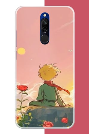Redmi 8 Uyumlu küçük prens3 Baskılı Silikon Kılıf