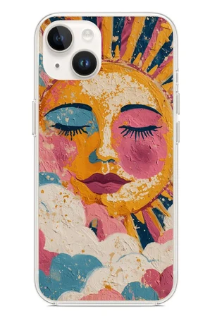 iPhone 13-14 Uyumlu Efsunlu Güneş Baskılı Silikon Kılıf