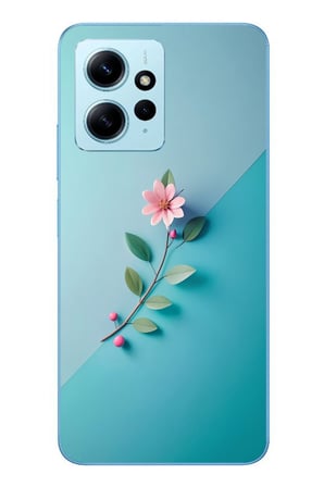Redmi Note 12 4G Uyumlu Çiçeğin Pembesi Baskılı Silikon Kılıf
