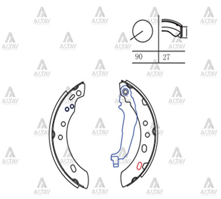 FREN BALATA MICRA 1992-2001 PABUÇ ARKA 44060 6F625