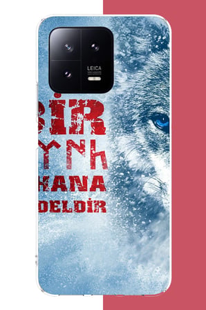 Xiaomi Mi 13 Uyumlu Ulu Kurt2 Baskılı Silikon Kılıf