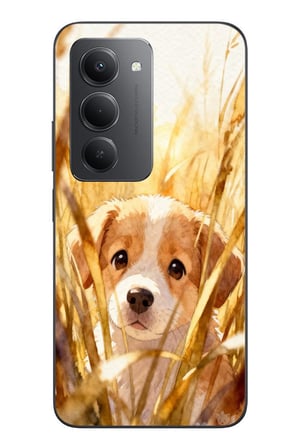 Redmi 15 Uyumlu Golden Köpek Baskılı Silikon Kılıf
