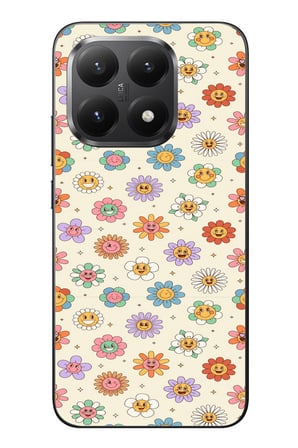 Xiaomi Mi 15T Uyumlu Gülen Çiçekler Baskılı Silikon Kılıf