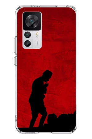 Xiaomi Mi 12T-12T PRO Uyumlu Gölge ve Siluet Detaylı Atatürk Baskılı Silikon Kılıf