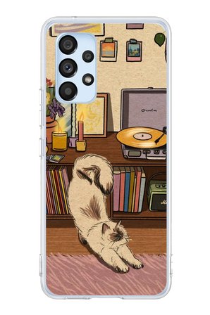Samsung Galaxy A53 Uyumlu Nostaljik Köpek Tasarımlı Baskılı Silikon Kılıf